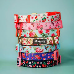 Collar de poliéster de alta densidad Blueberry Pet, duradero y respetuoso con el planeta.