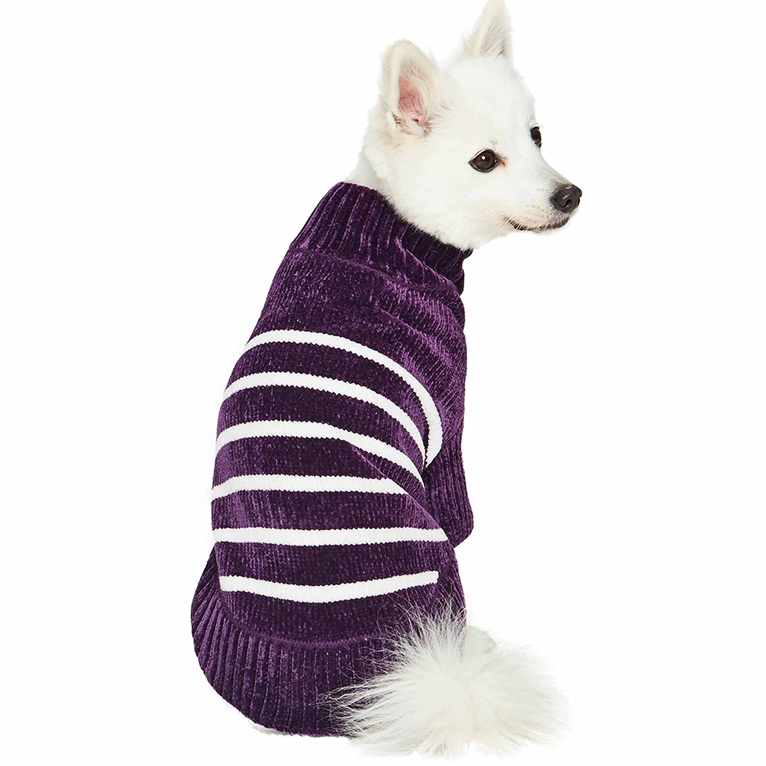 Blueberry Pet suéter para perro, textura suave de chenille al tacto