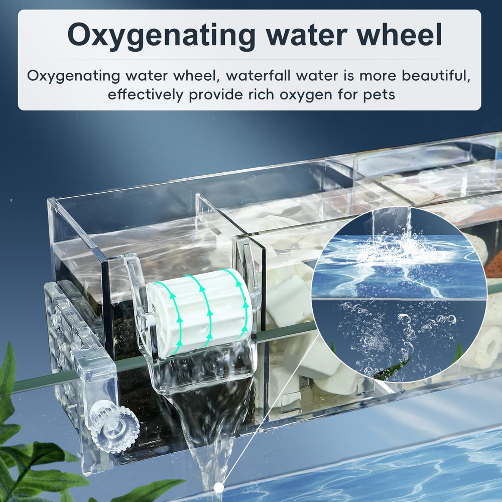 Bluecoco caja filtración transparente permite revisar estado del filtro.