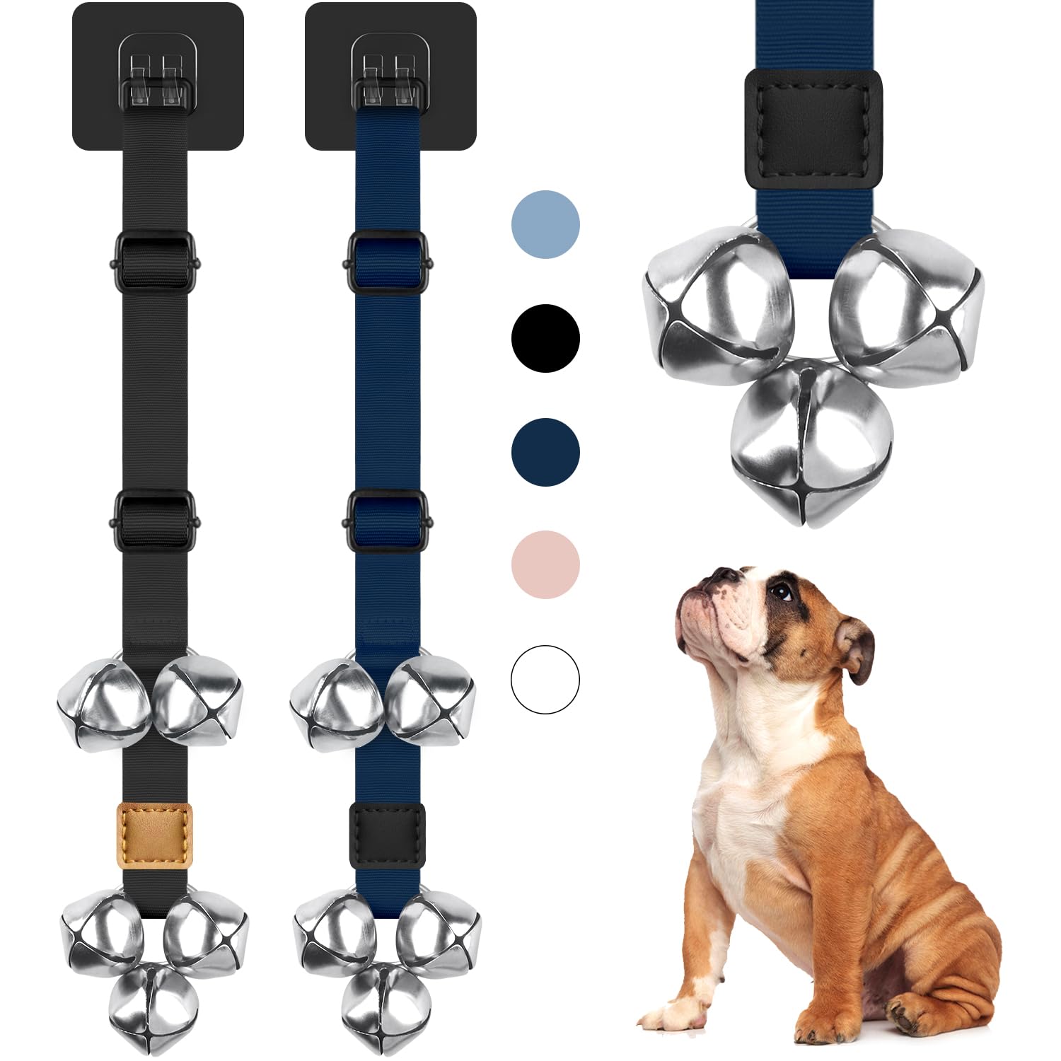 BLUETREE cascabeles para perro, 2 unidades, facilita comunicación en la puerta.