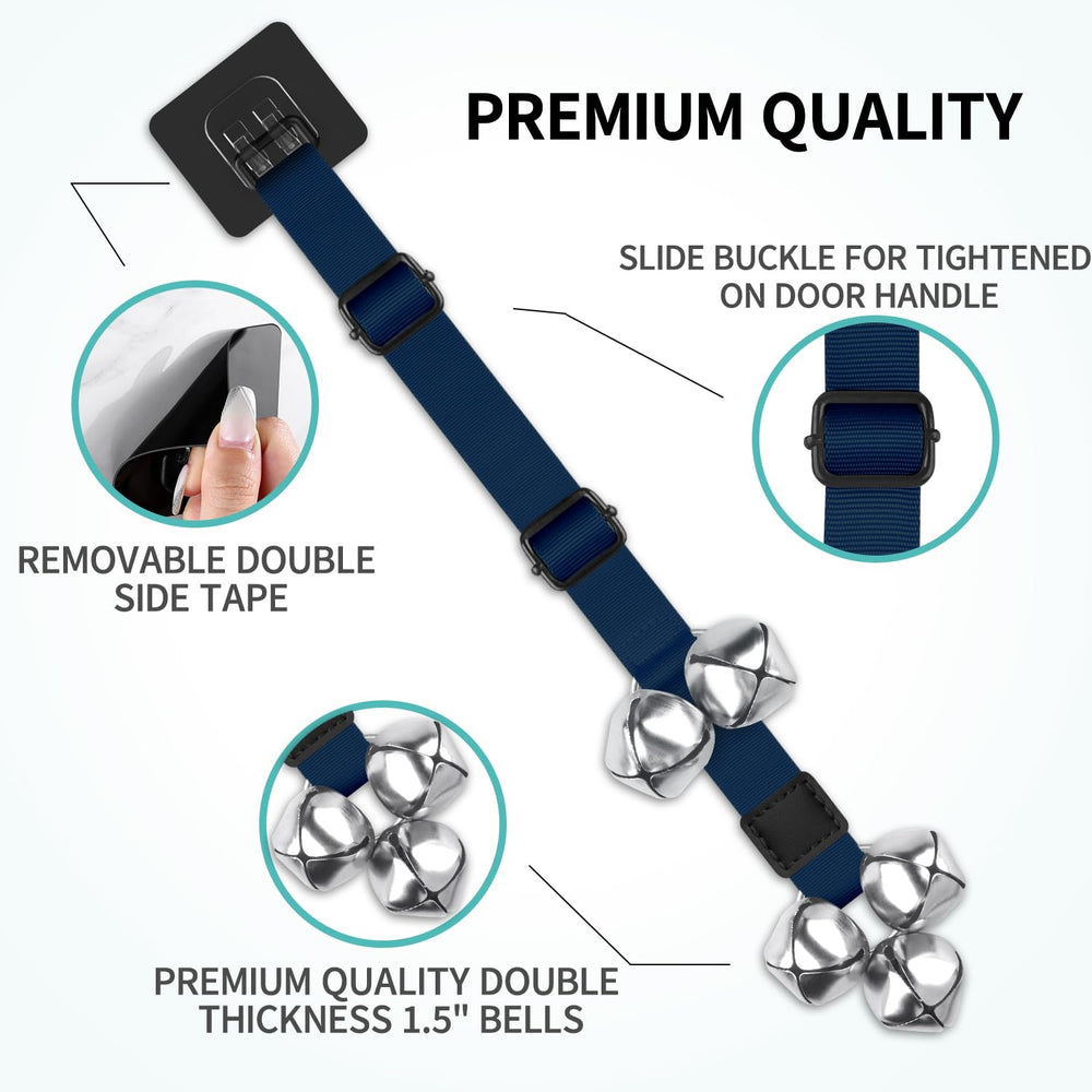 BLUETREE cascabeles de acero con sonido claro para perros y dueños.