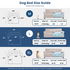 Base antideslizante Blunique para cama canina en azul multicolor, estabilidad asegurada.