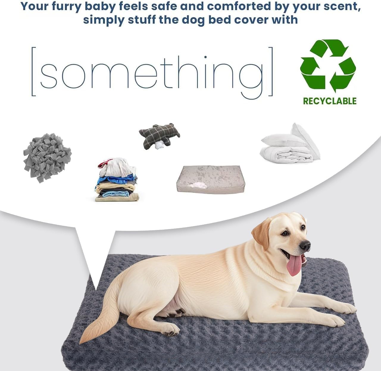 BLVOTKRO funda cama perro lavable a máquina facilita limpieza