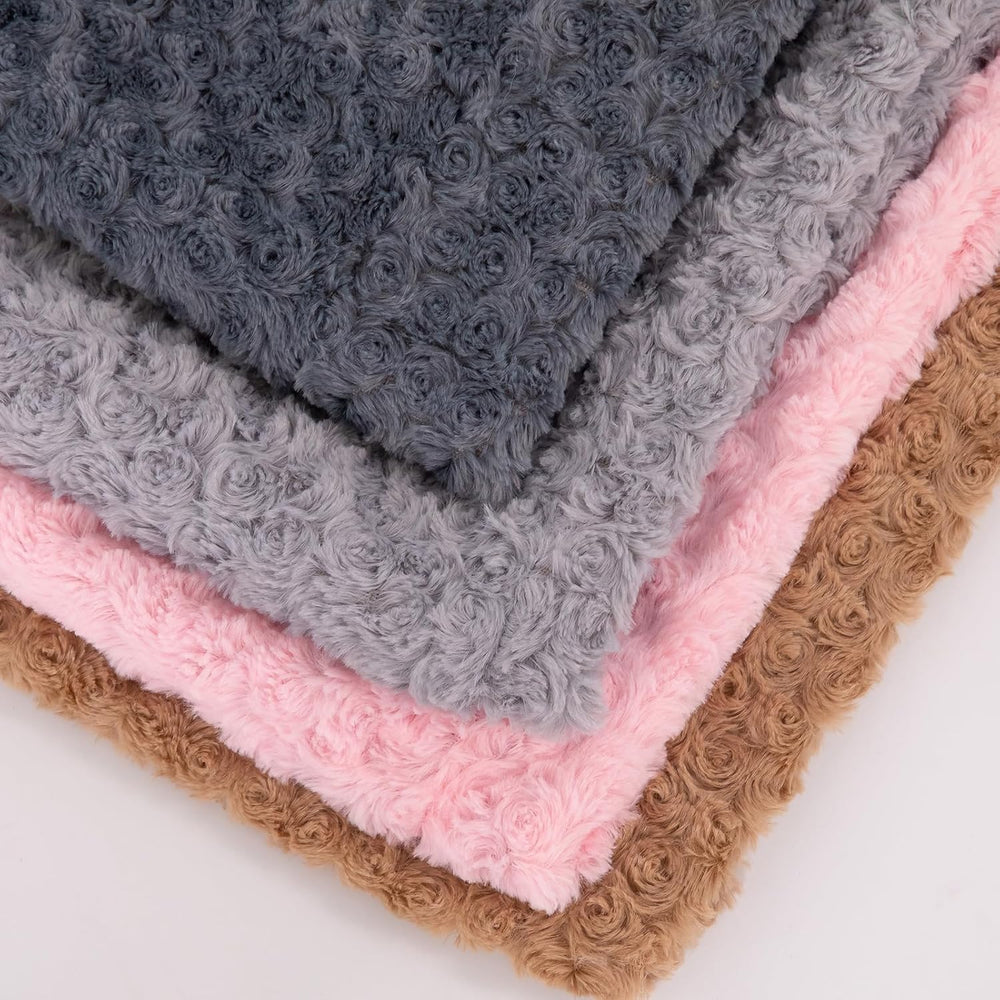 BLVOTKRO funda cama perro rose velvet gris y marrón café dos colores prácticos