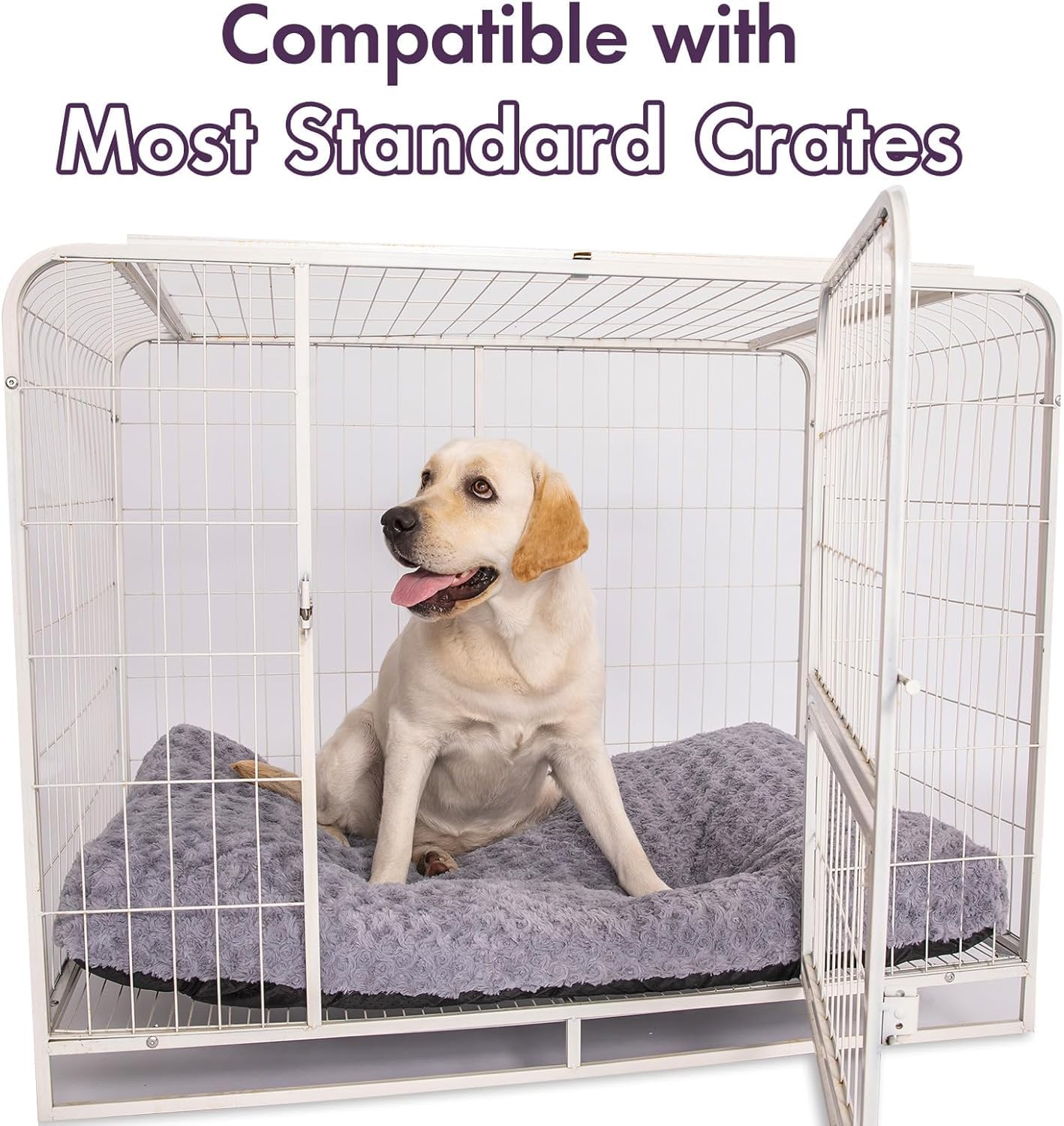 BLVOTKRO funda cama perro rose velvet gris uso diario fácil de limpiar