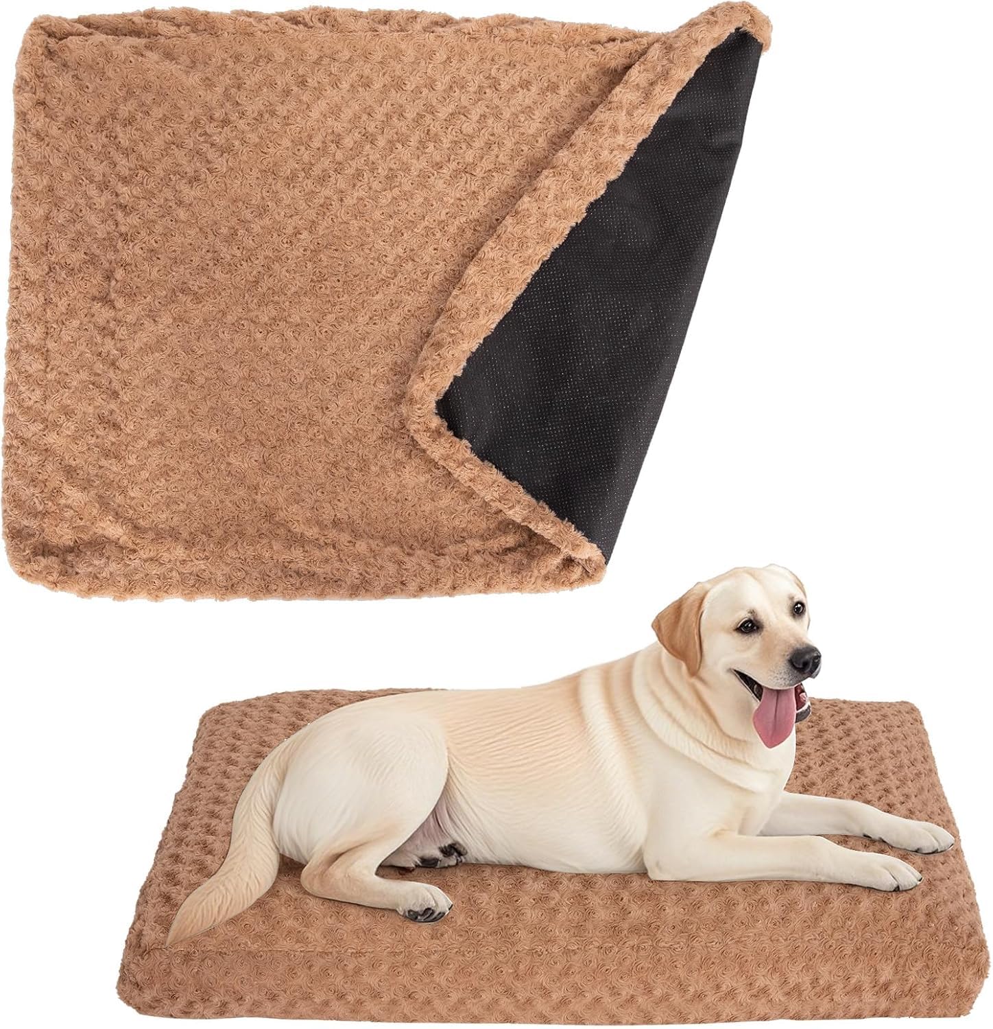 BLVOTKRO funda cama perro rose velvet gris suave y duradera