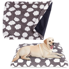 BLVOTKRO funda para cama de perro en terciopelo rosa, suave y confortable.