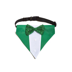 Bnibol collar tuxedo verde talla S, ideal para bodas.