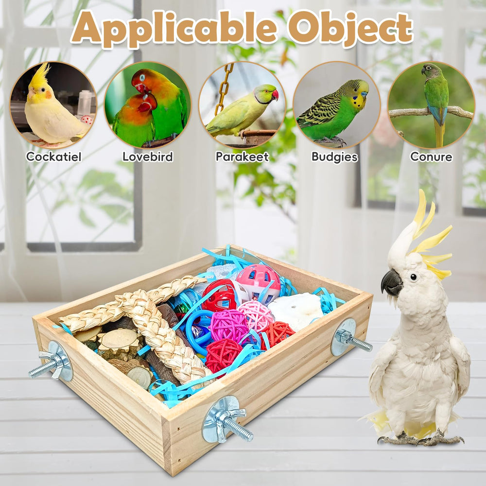 BNOSDM juguete-mordisqueo-aves: satisface el instinto de morder de tu ave