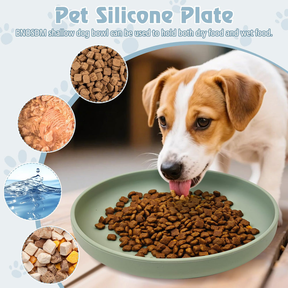 BNOSDM cuenco silicona para hocicos planos facilita comer
