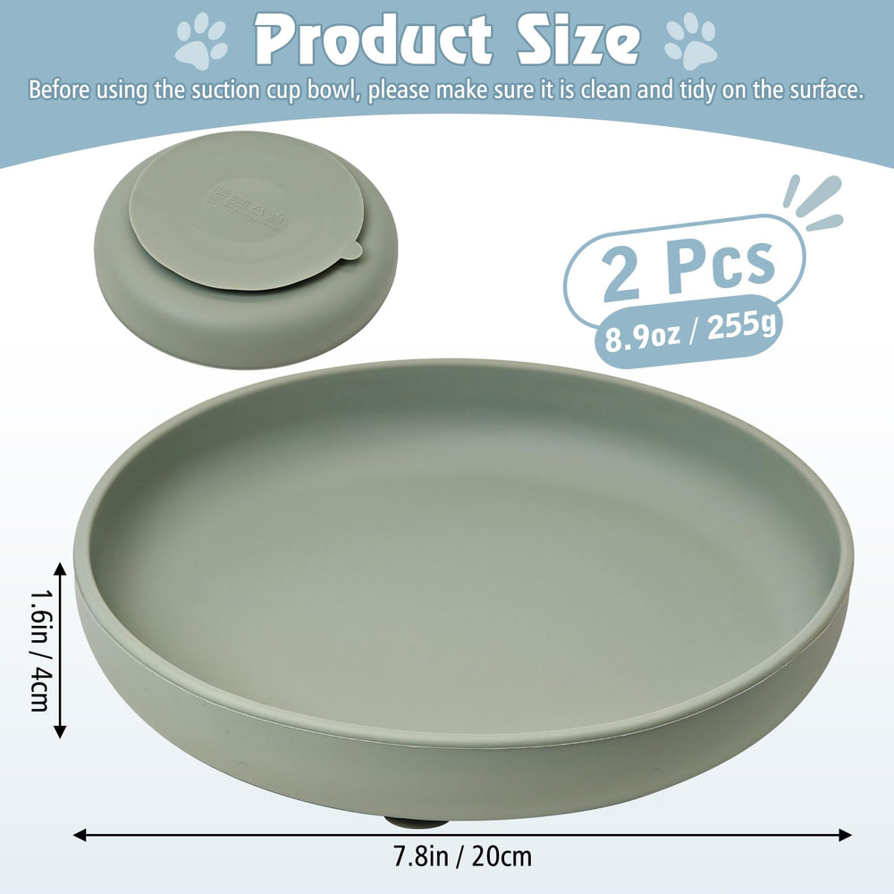 BNOSDM plato silicona para perros, diseño plano para hocicos cortos