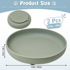 BNOSDM plato silicona para perros, diseño plano para hocicos cortos