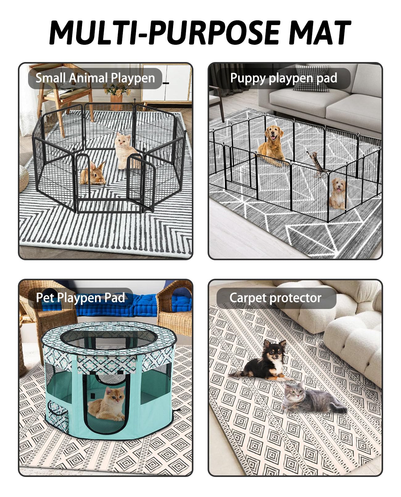 BNOSDM tapete para hábitat, cómodo para siestas de mascota.