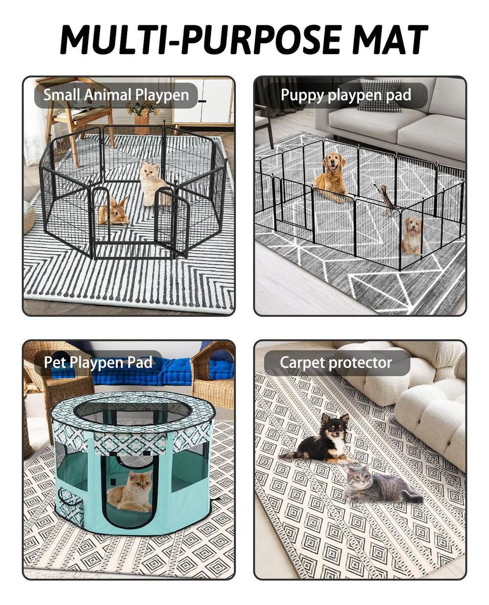 BNOSDM tapete para hábitat, cómodo para siestas de mascota.