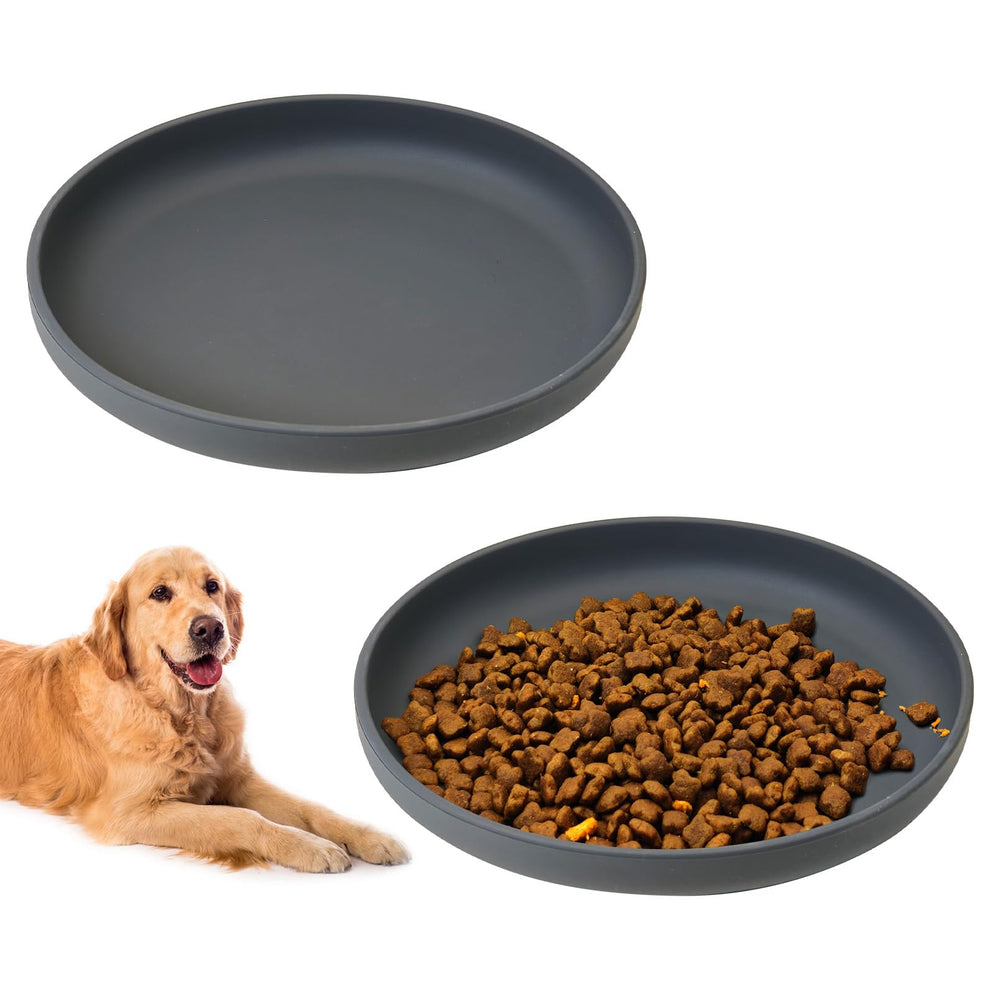 BNOSDM cuenco silicona antideslizante con ventosa, estable durante la comida para mascotas