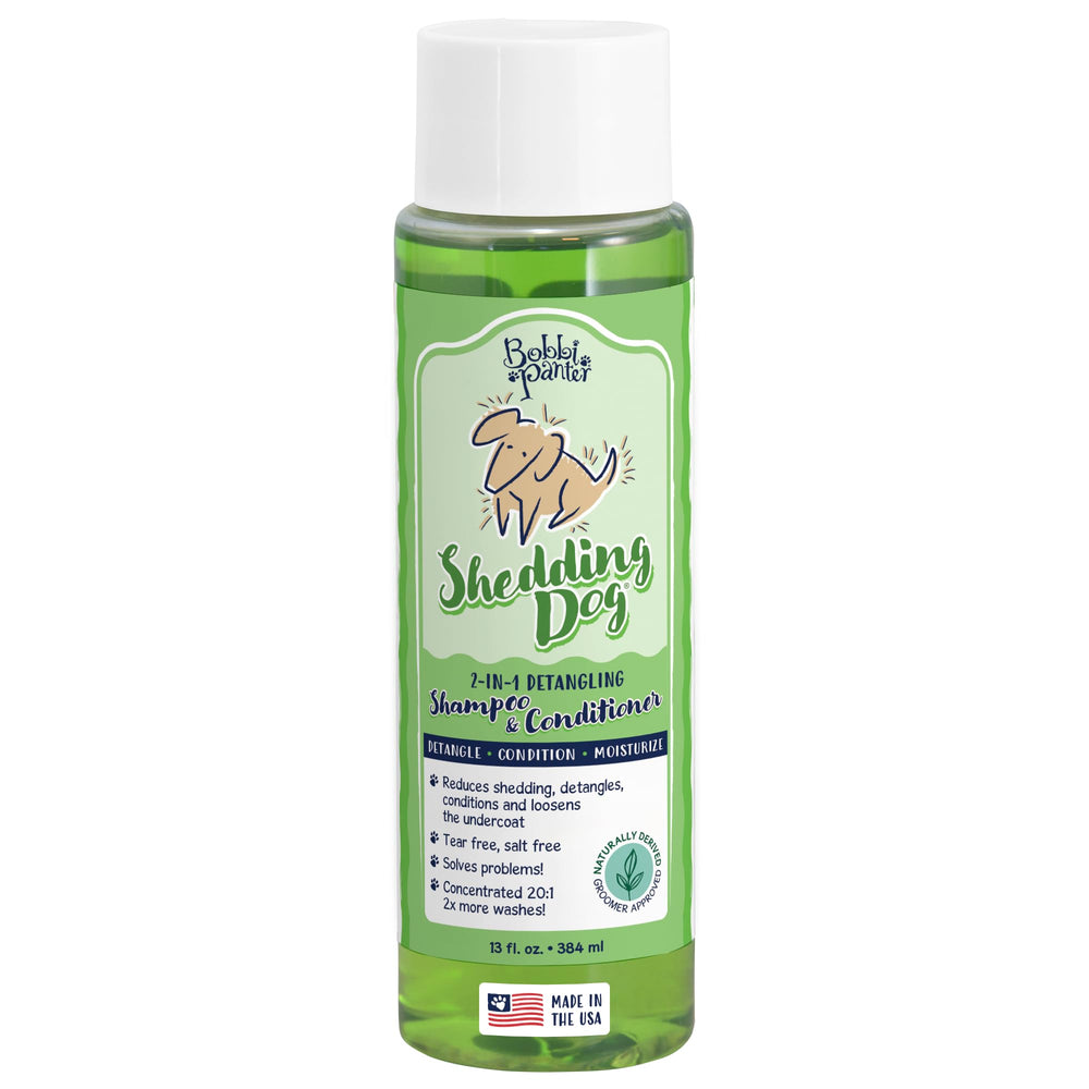 Bobbi Panter champú y acondicionador 2 en 1 para perros, desenreda y aporta brillo.