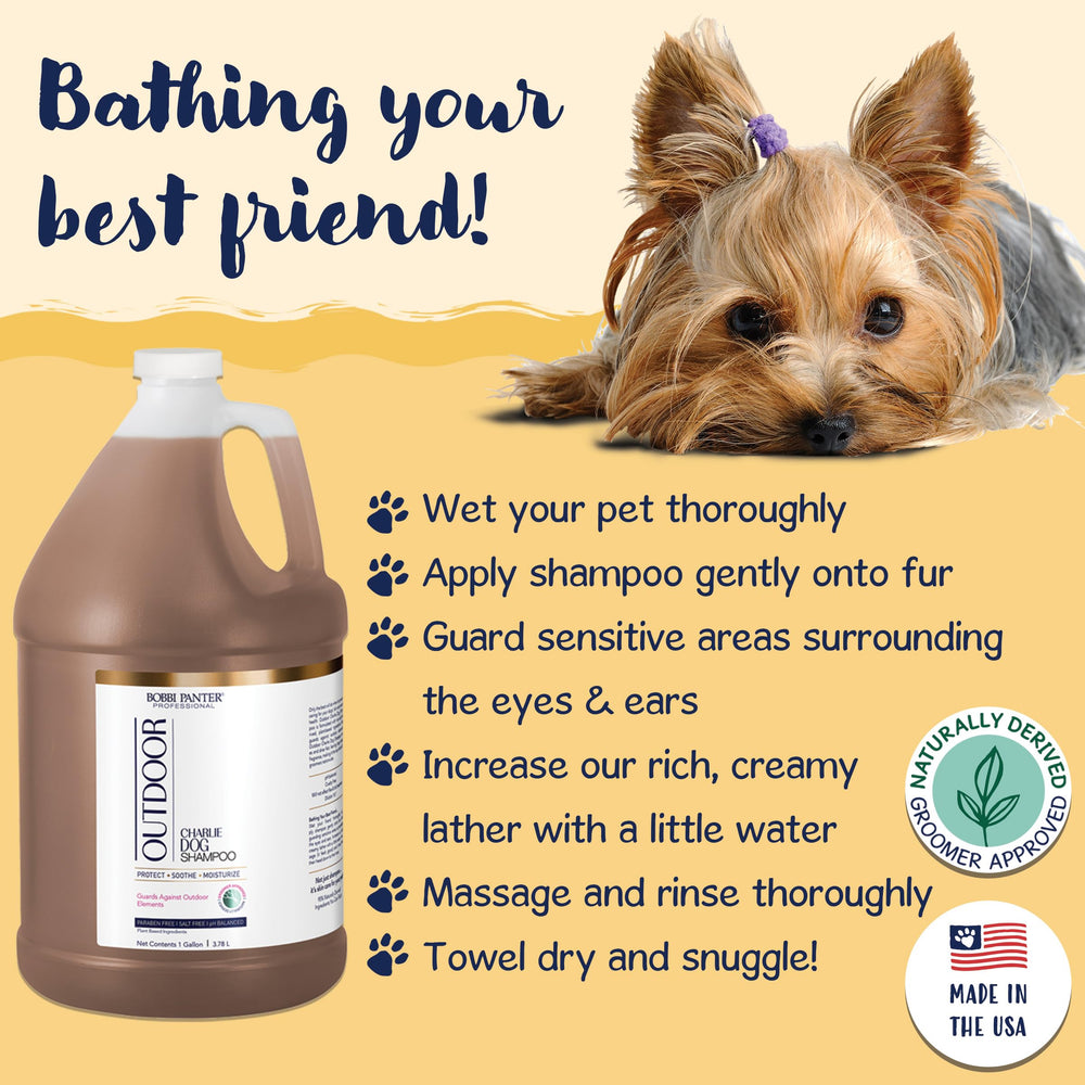 Calma irritaciones y suaviza la piel del perro con champú Bobbi Panter
