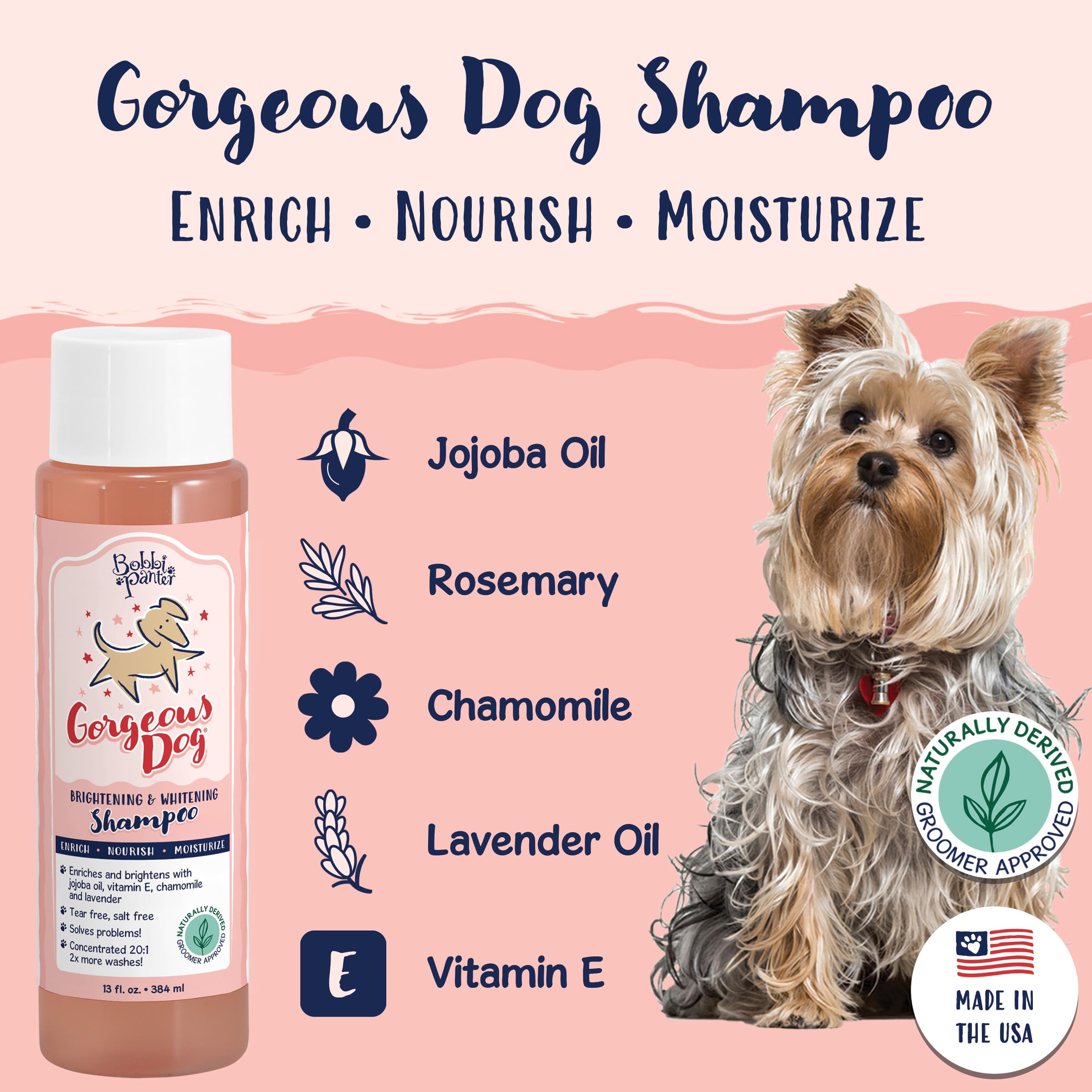 Bobbi Panter Champú para perro: hidratación con aloe y vitamina E