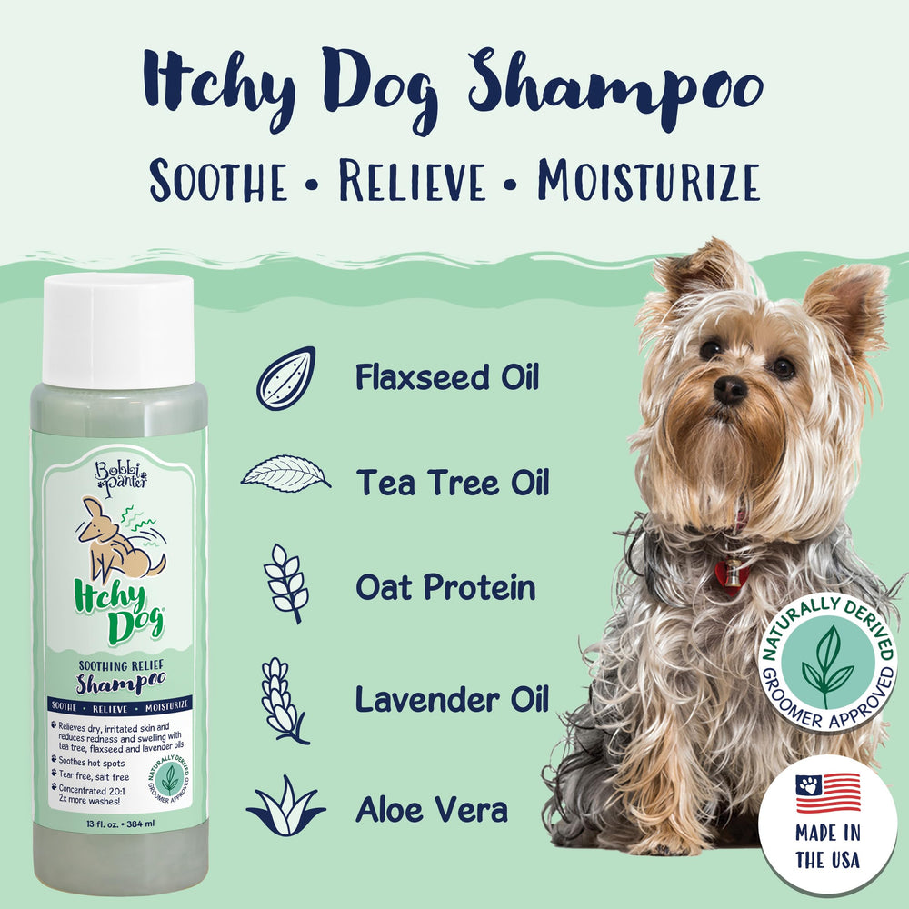 Bobbi Panter shampoo para perros, tratamiento suave para piel irritada