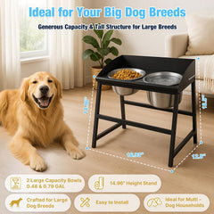 Bobbie y Laxi capacidad alta reduce recargas para perros grandes.