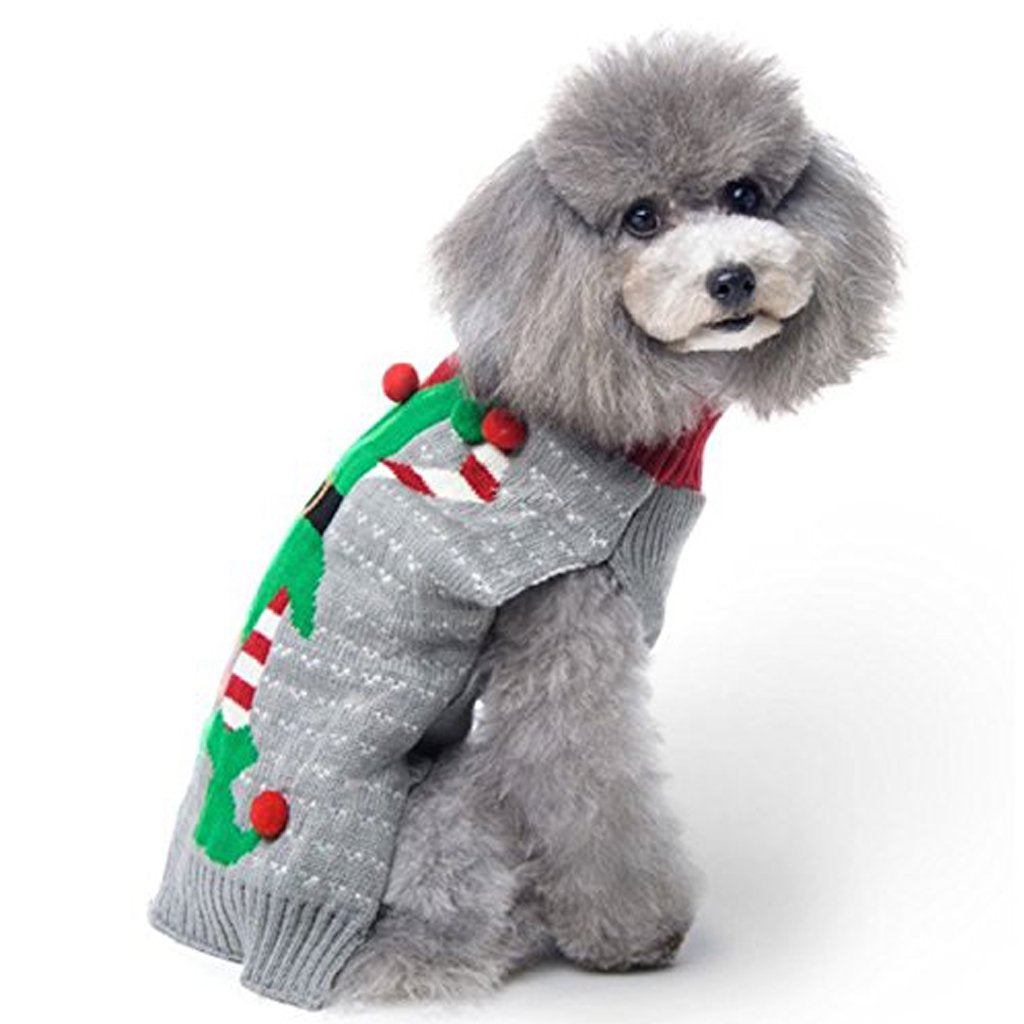 BOBIBI sudadera navideña para perro detalle tejido: textura suave que abraza el pelaje