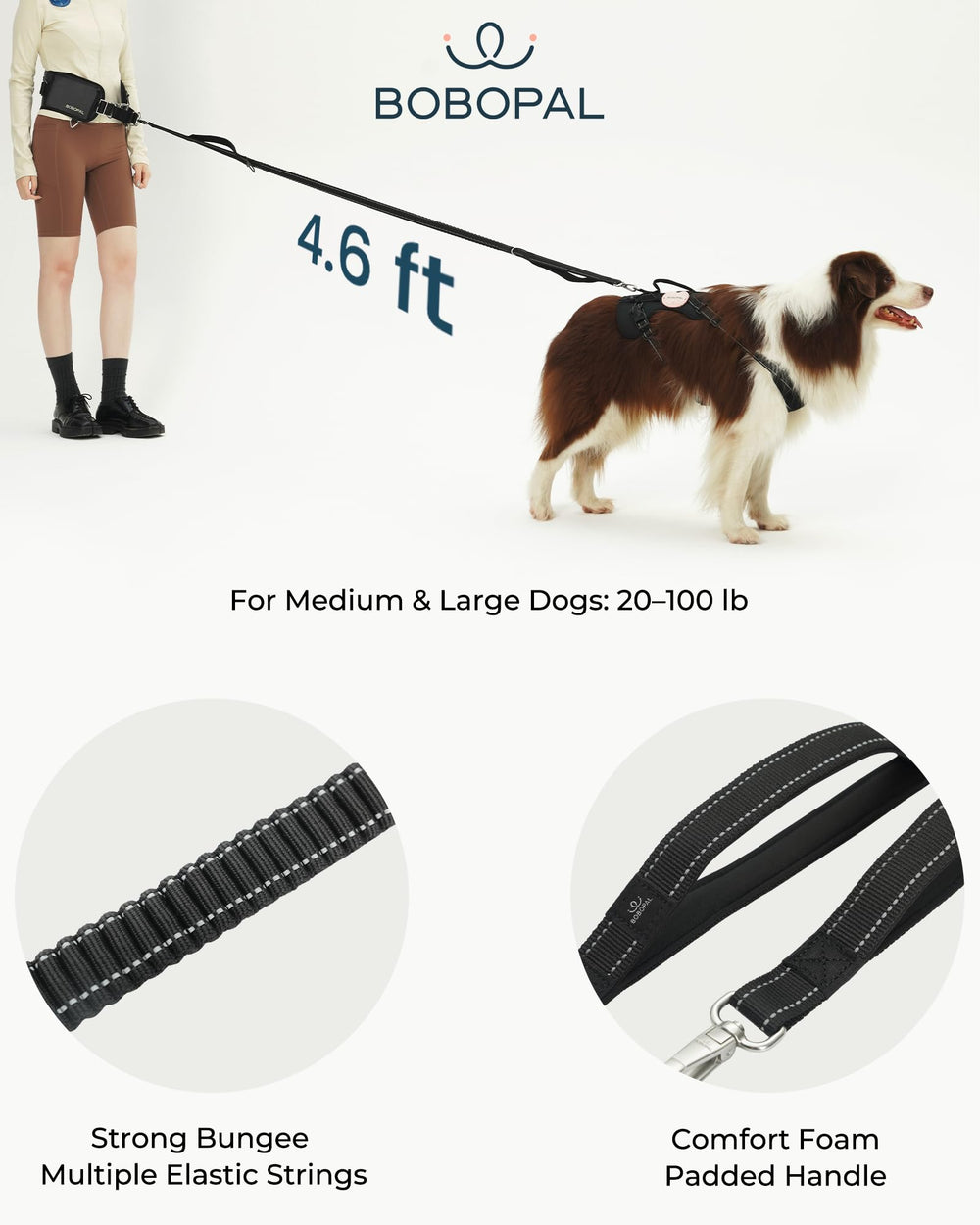 Bobopal bolsillo trasero para smartphone de hasta 6-9 pulgadas