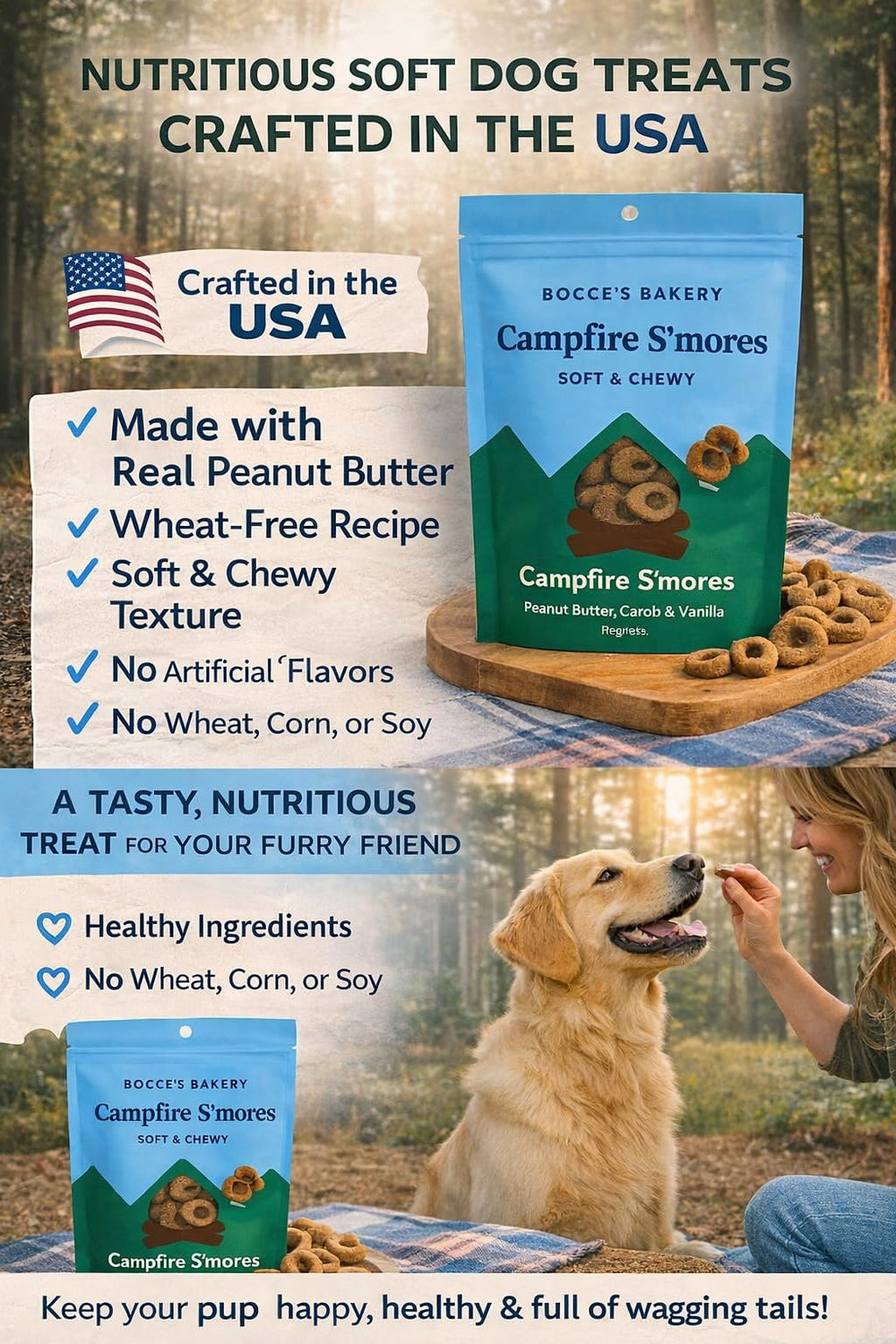 Hecho en Estados Unidos, lotes pequeños, calidad premium de Bocce's Panadería