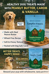 Ingredientes naturales de Bocce's Panadería con mantequilla de maní, sabor auténtico para perros