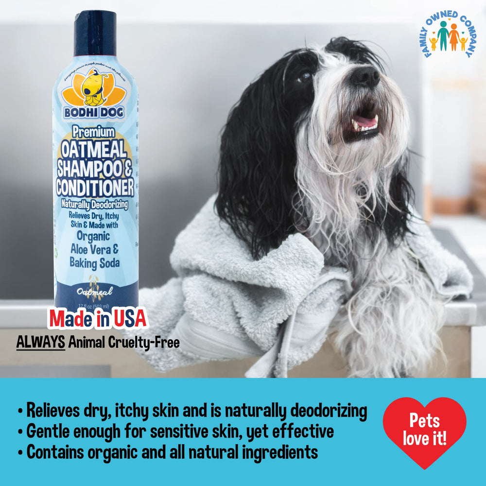 Bodhi Dog champú avena: etiqueta resalta aloe y avena para piel calmada.