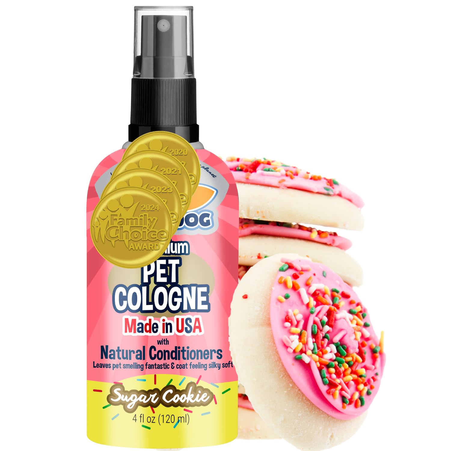 Bodhi Dog colonia para perros, bote 4oz, aroma galleta azucarada.