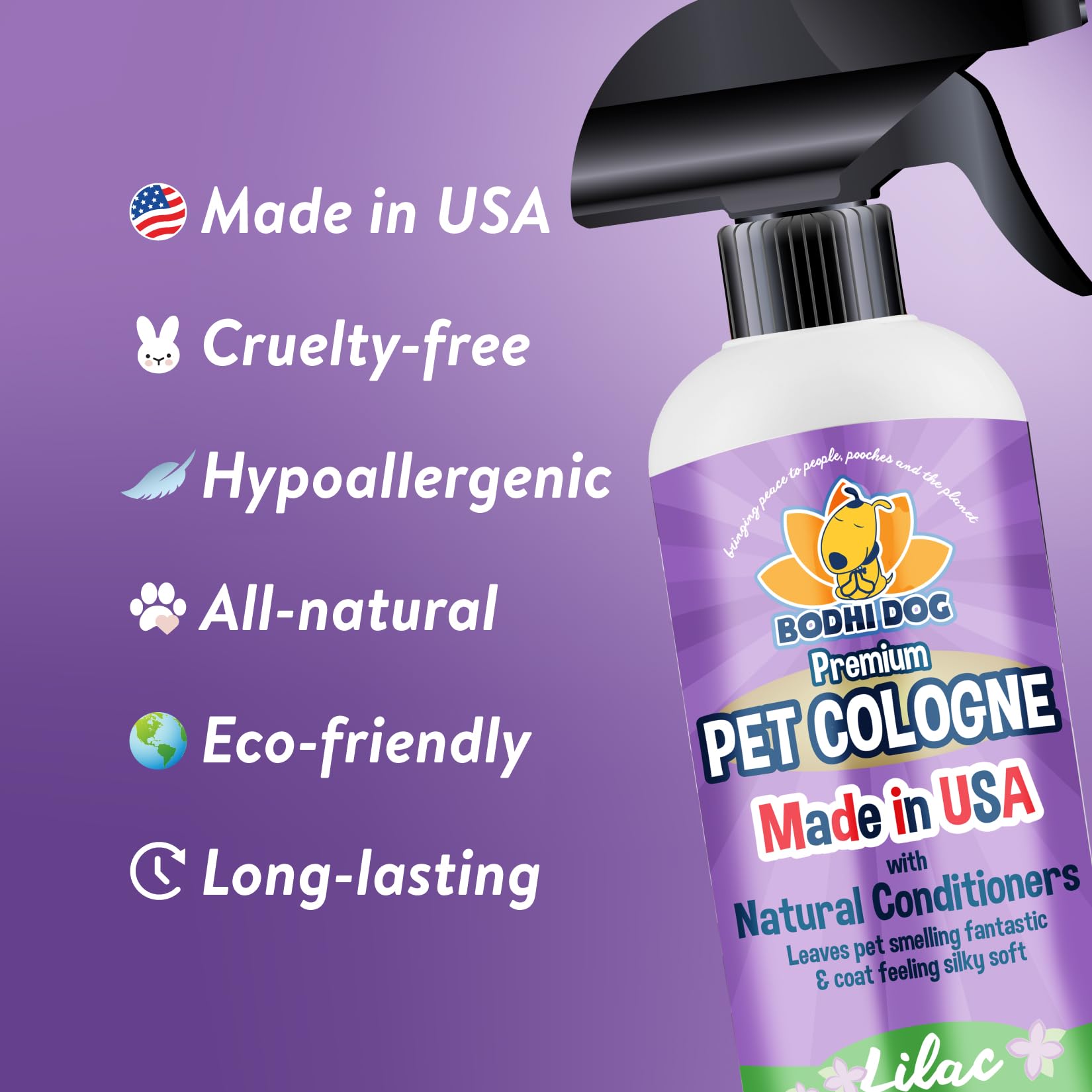Bodhi Dog Colonia Lilac pelaje suave tras cada uso