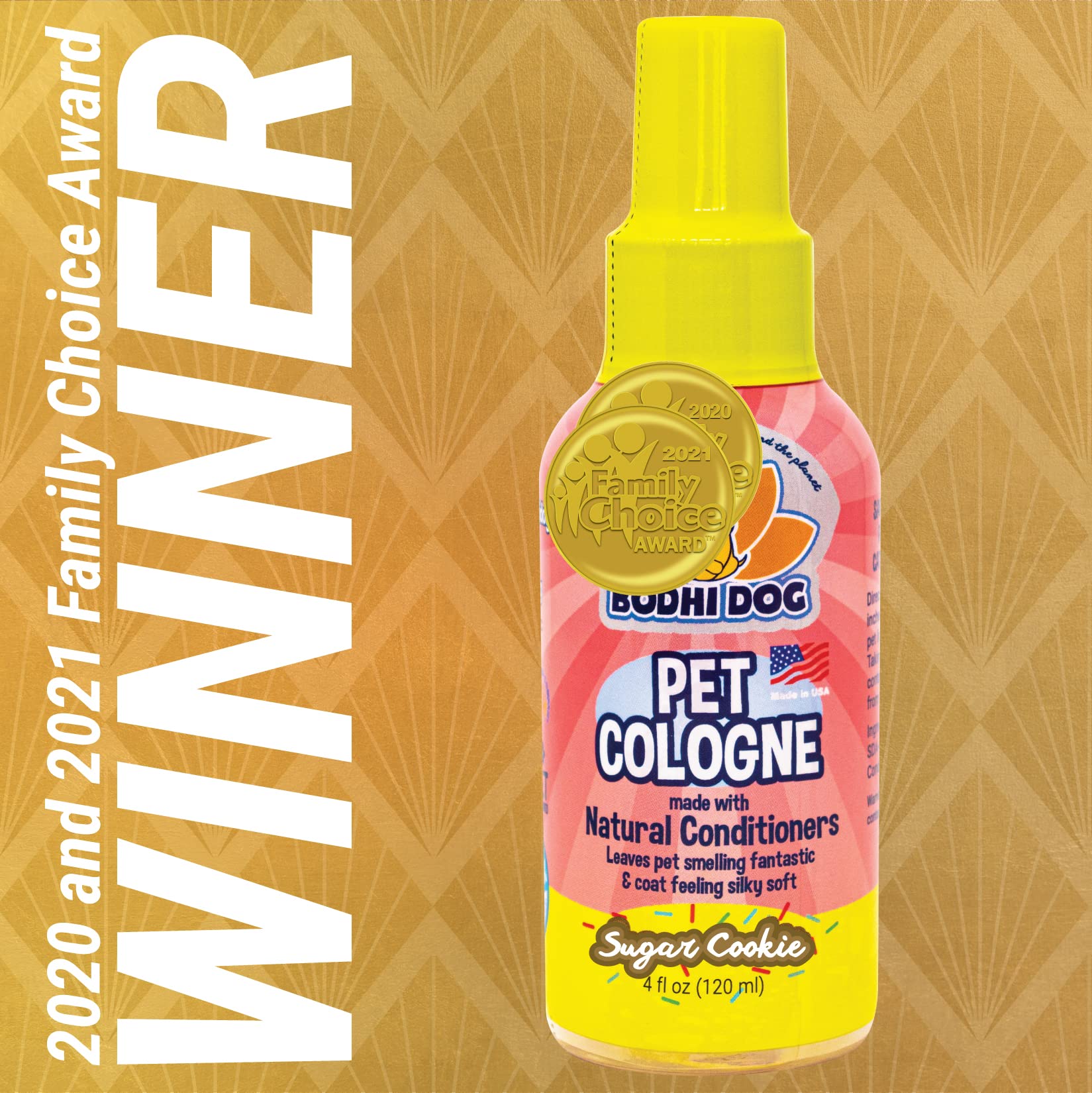 Bodhi Dog colonia mascotas, spray, aroma galleta azucarada para refrescar entre baños.