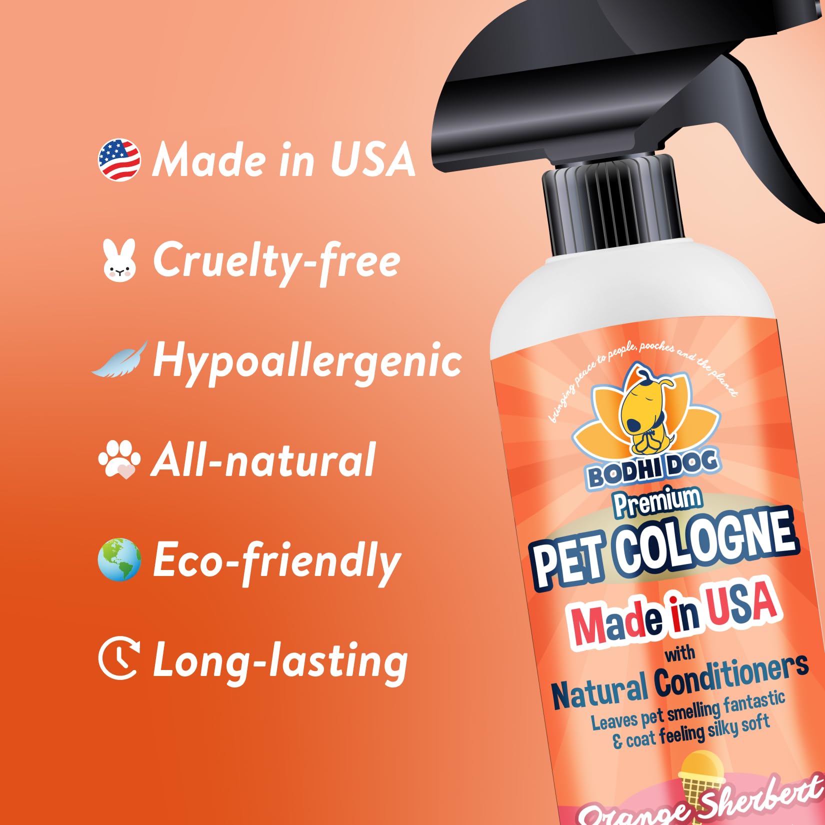 Bodhi Dog Colonia Natural, aplicación, aroma suave que deja el pelaje más manejable.