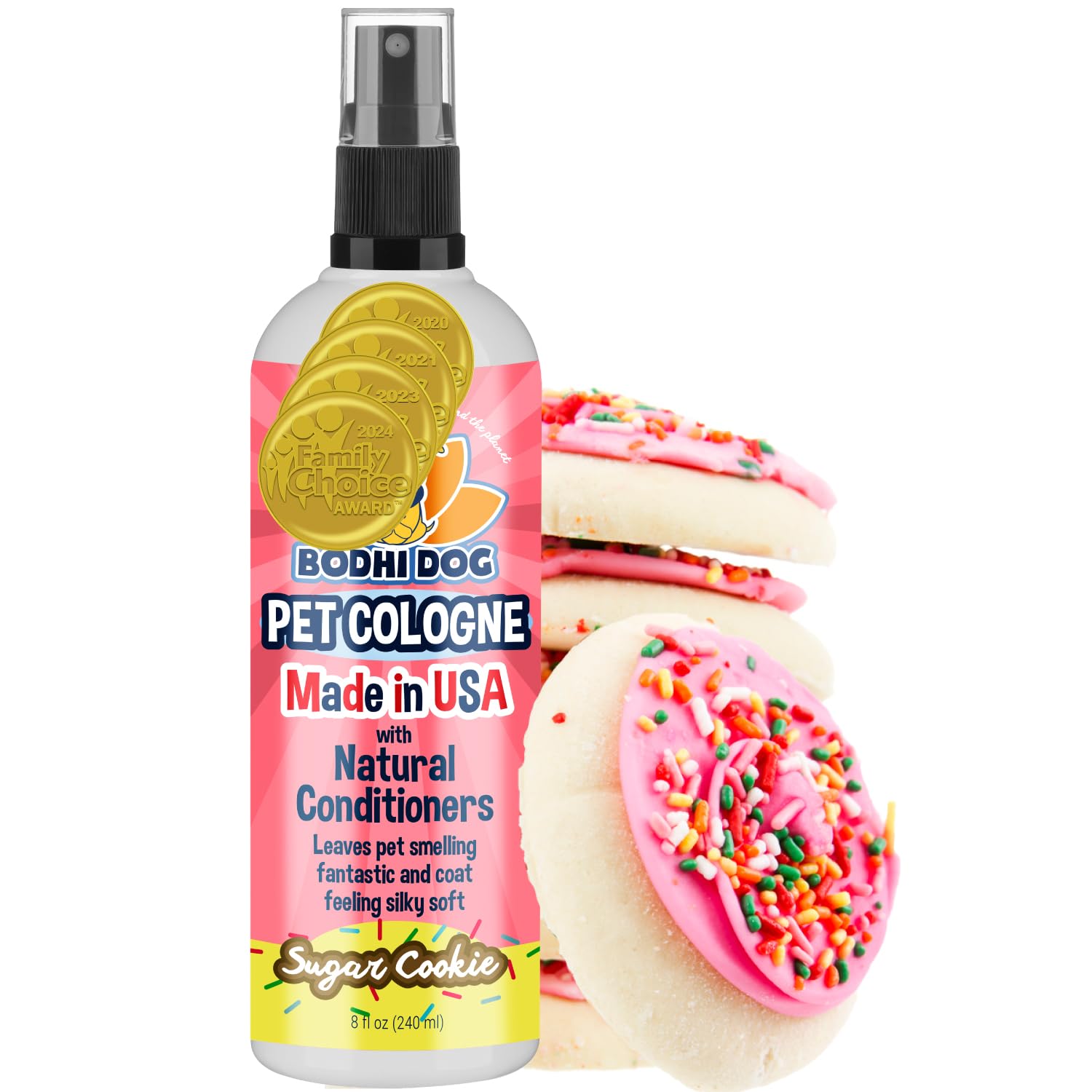 Bodhi Dog colonia para perros, botella de aroma dulce, deja frescura duradera.