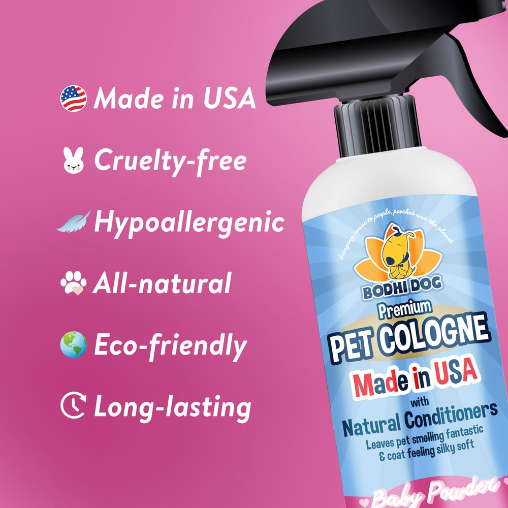 Bodhi Dog Premium Cologne pelaje sedoso gracias al acondicionador.