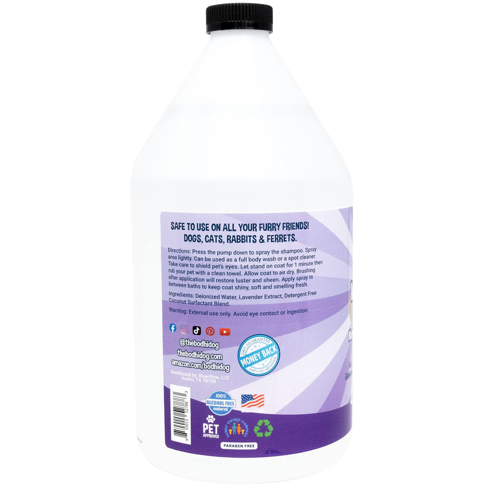 Bodhi Dog Waterless Shampoo hecho en EE. UU.: ingredientes naturales y compromiso familiar.