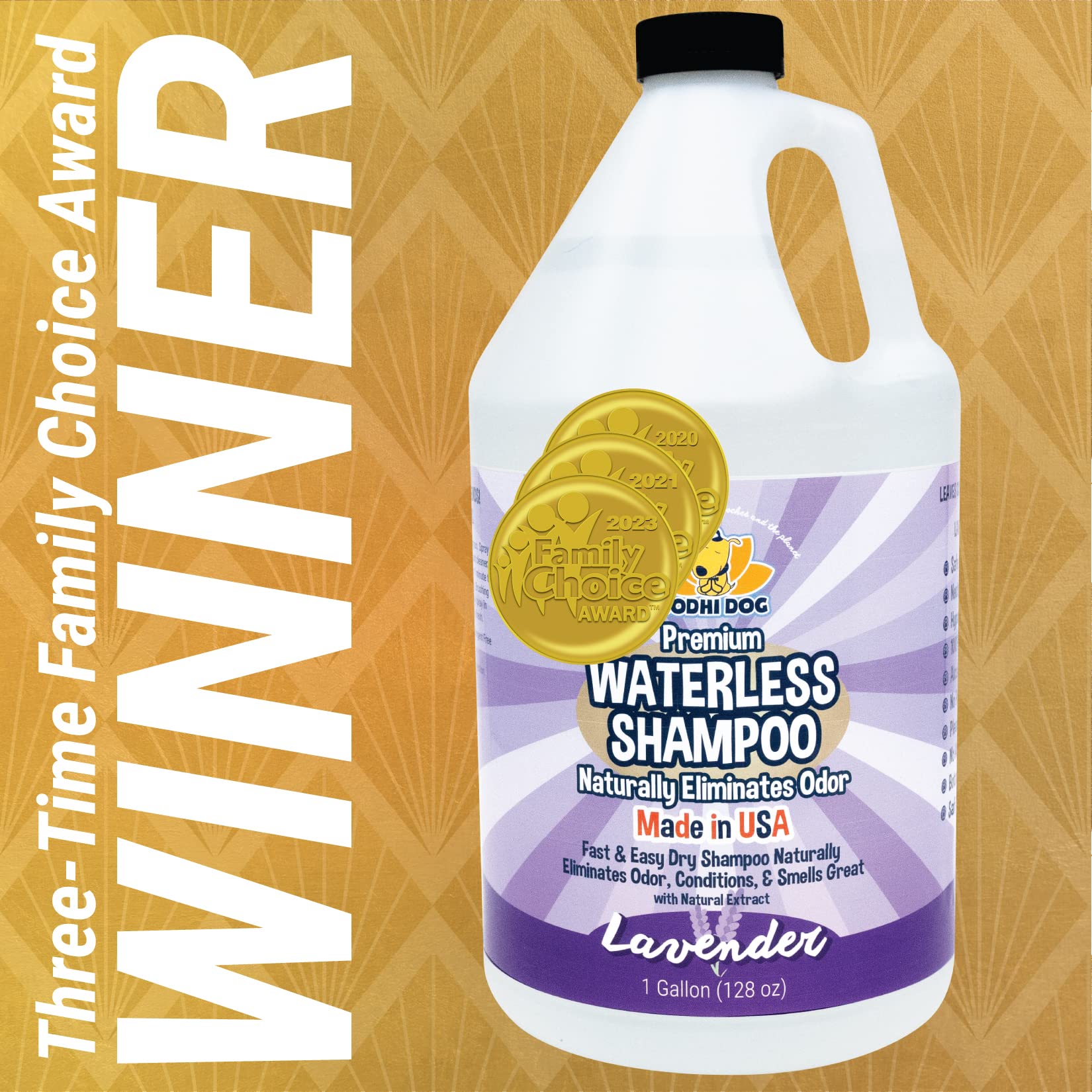 Bodhi Dog Waterless Shampoo: rociador lavanda para mascotas durante limpieza rápida.