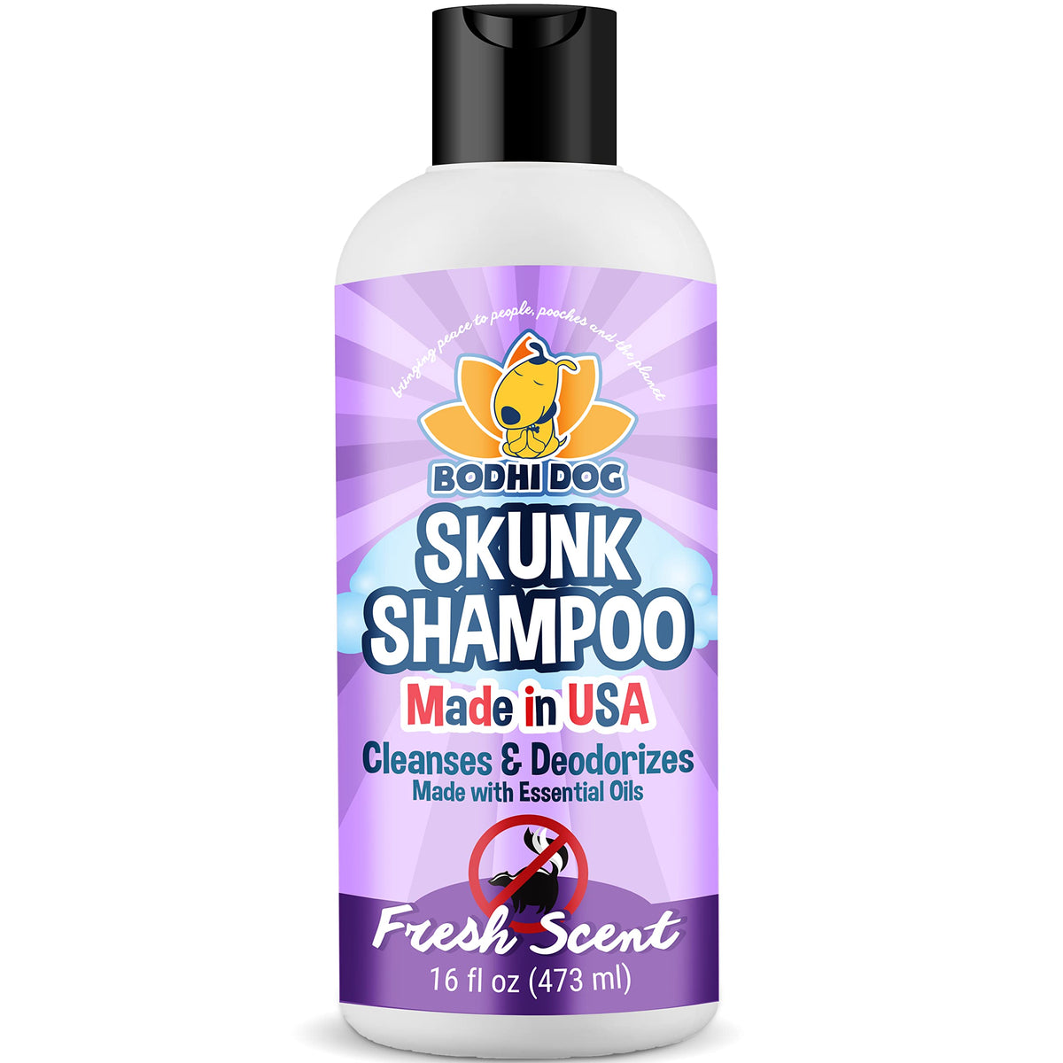 Bodhi Dog Shampoo para zorrillo: botella lista para uso y control de olores.
