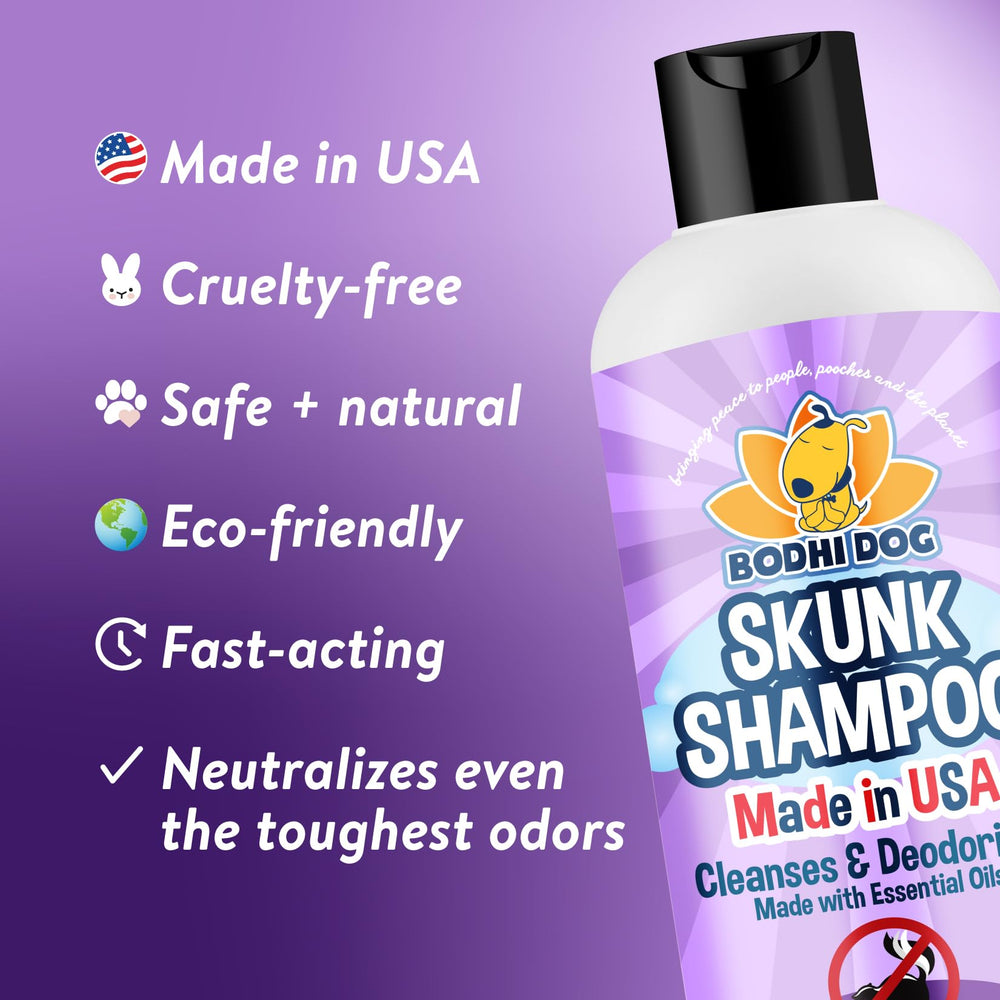Bodhi Dog Shampoo: etiqueta clara con ingredientes suaves para piel sensible.