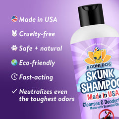 Bodhi Dog Shampoo: etiqueta clara con ingredientes suaves para piel sensible.