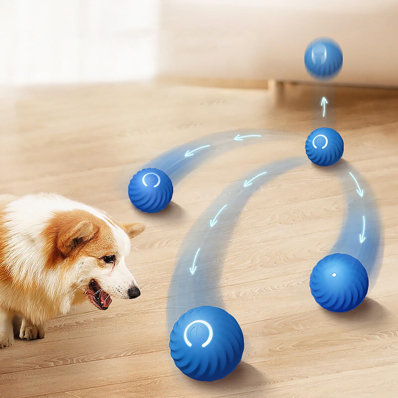 Bola saltarina para perros: diseño resistente para mordidas y juego diario.