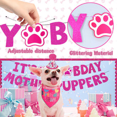 Corbatín rosa Bolake para perro con ajuste cómodo.