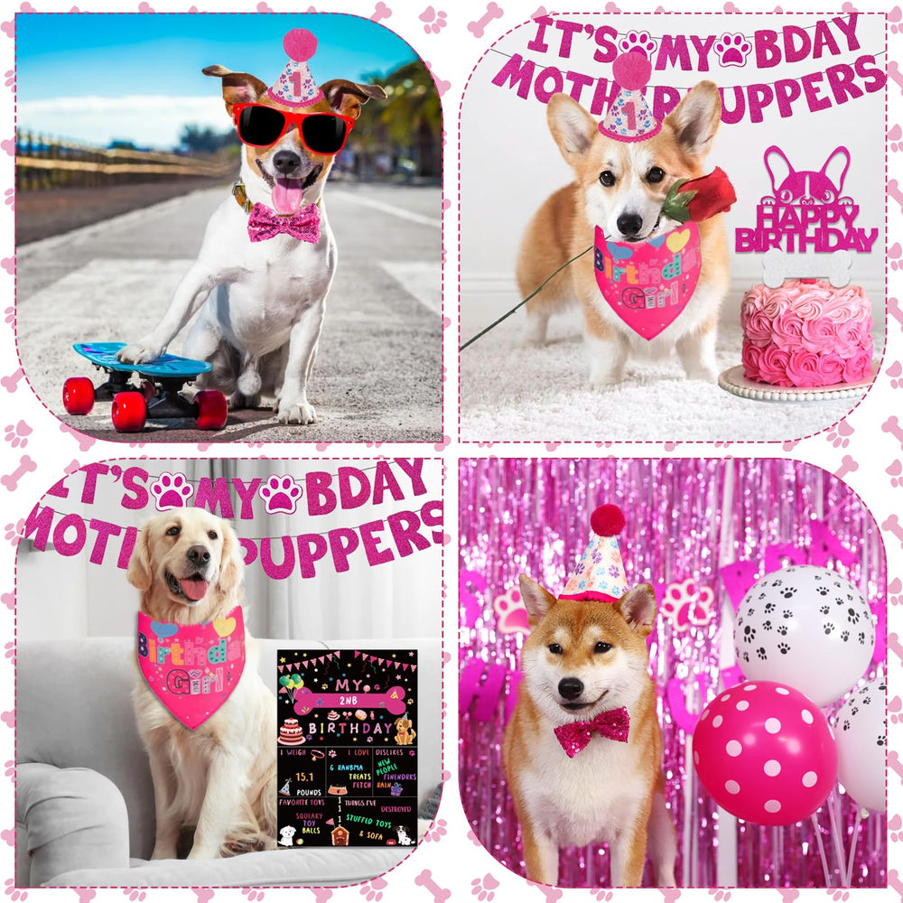 Tarjeta de saludo Bolake para la fiesta del perro, colorida y amable.