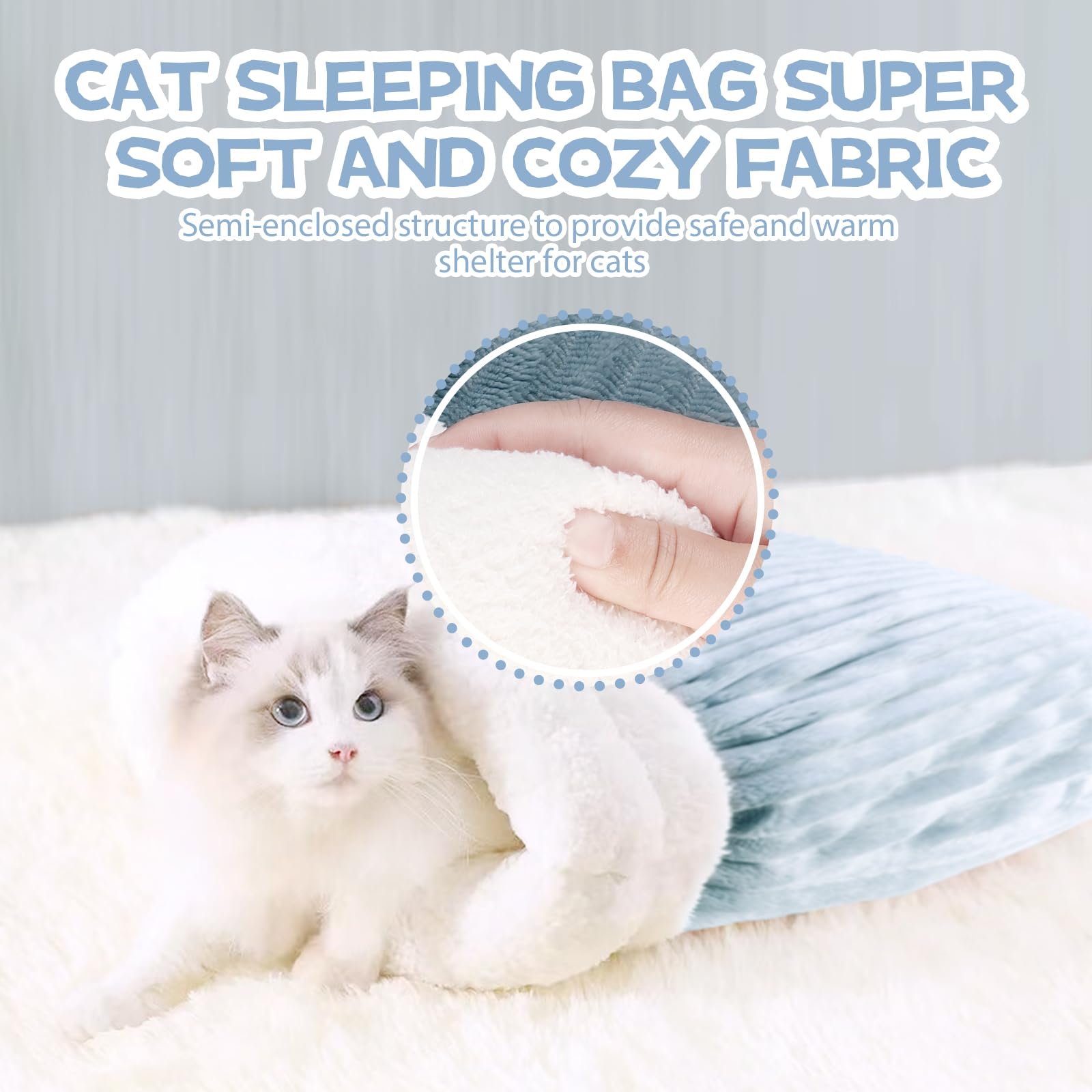 bolsa-dormir-gato entrada amplia para un acceso sin esfuerzo