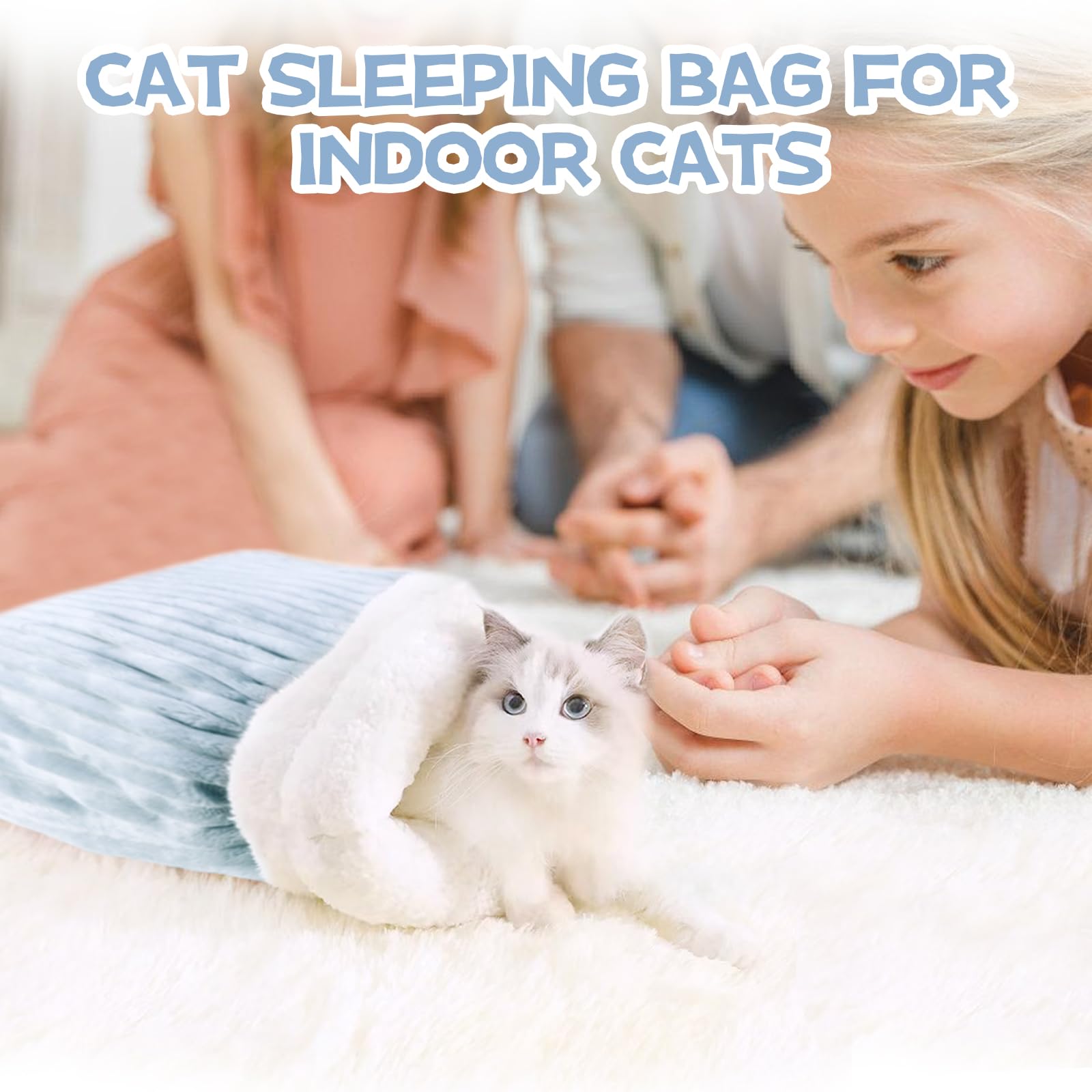 bolsa-dormir-gato tamaño grande apta para gatos grandes (21x18 pulgadas)