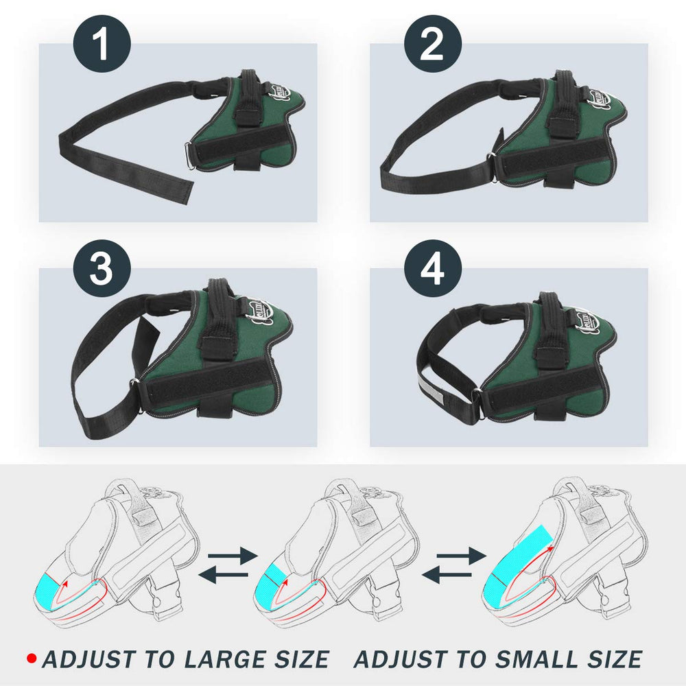 Bolux arnés con asa ergonómica para control cercano durante paseos.