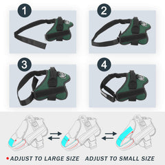 Bolux arnés con asa ergonómica para control cercano durante paseos.