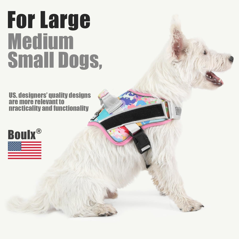 Bolux arnés perro cintas reflectantes para paseos nocturnos seguros.