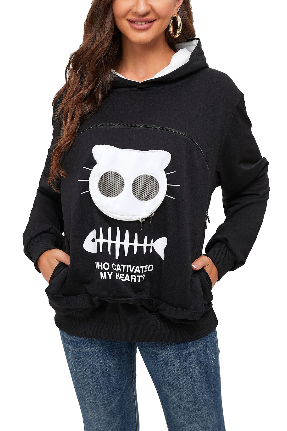 BOMBAXCEIBA sudadera canguro frontal para mascota, comodidad en paseos