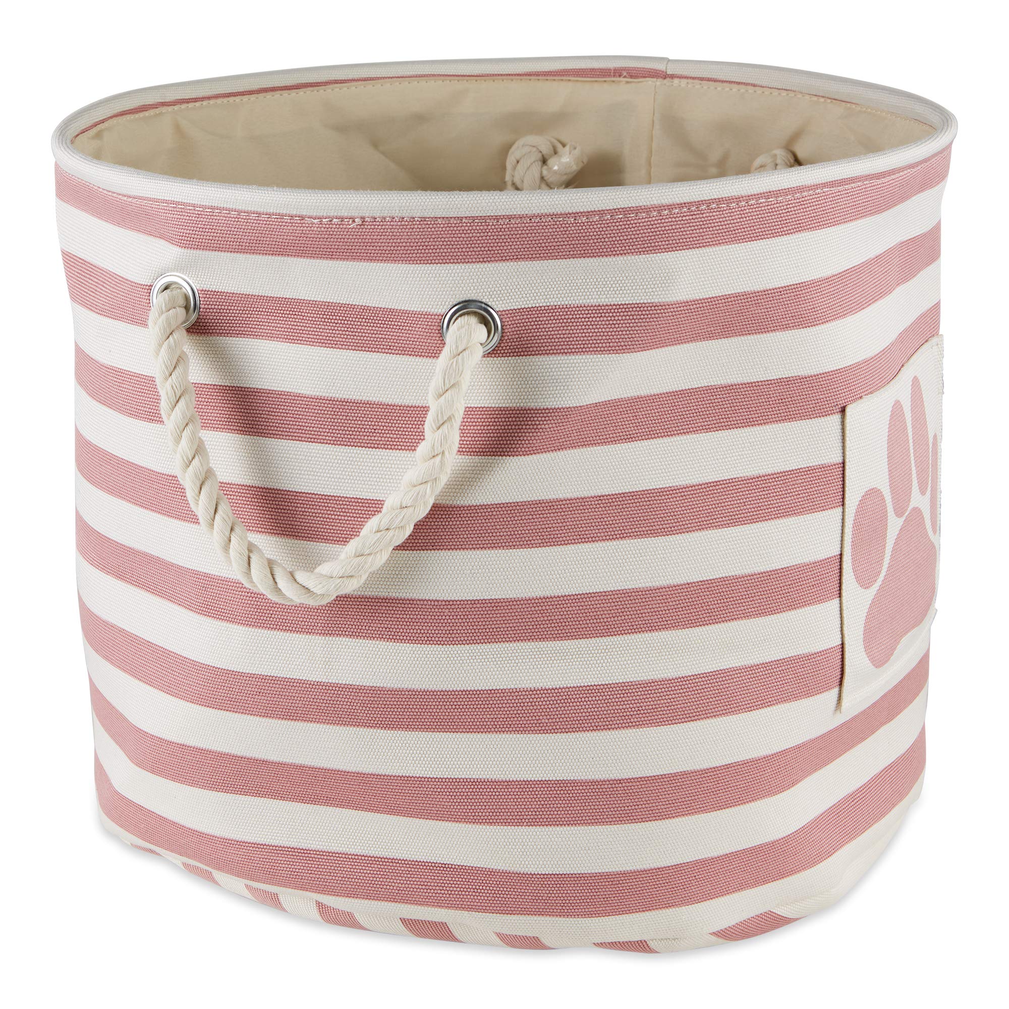 Bone Dry almacenamiento para mascotas en rosa, ideal para golosinas y accesorios.